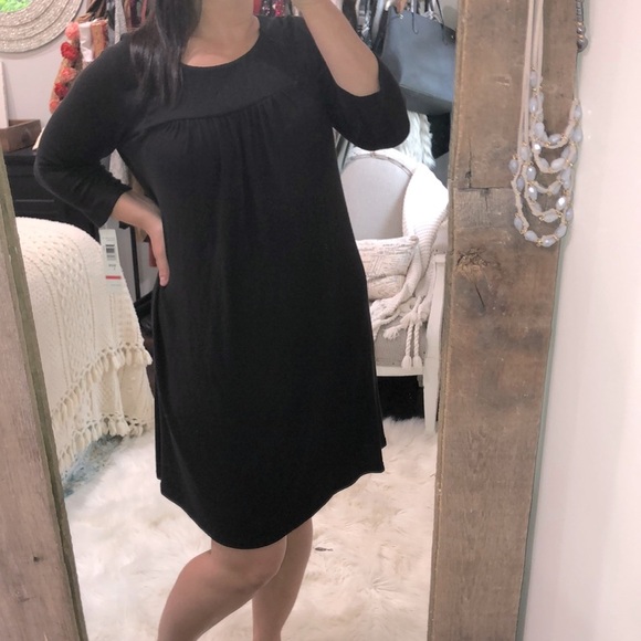 TIANA B size large black shift dress; new w/tags - Picture 1 of 6